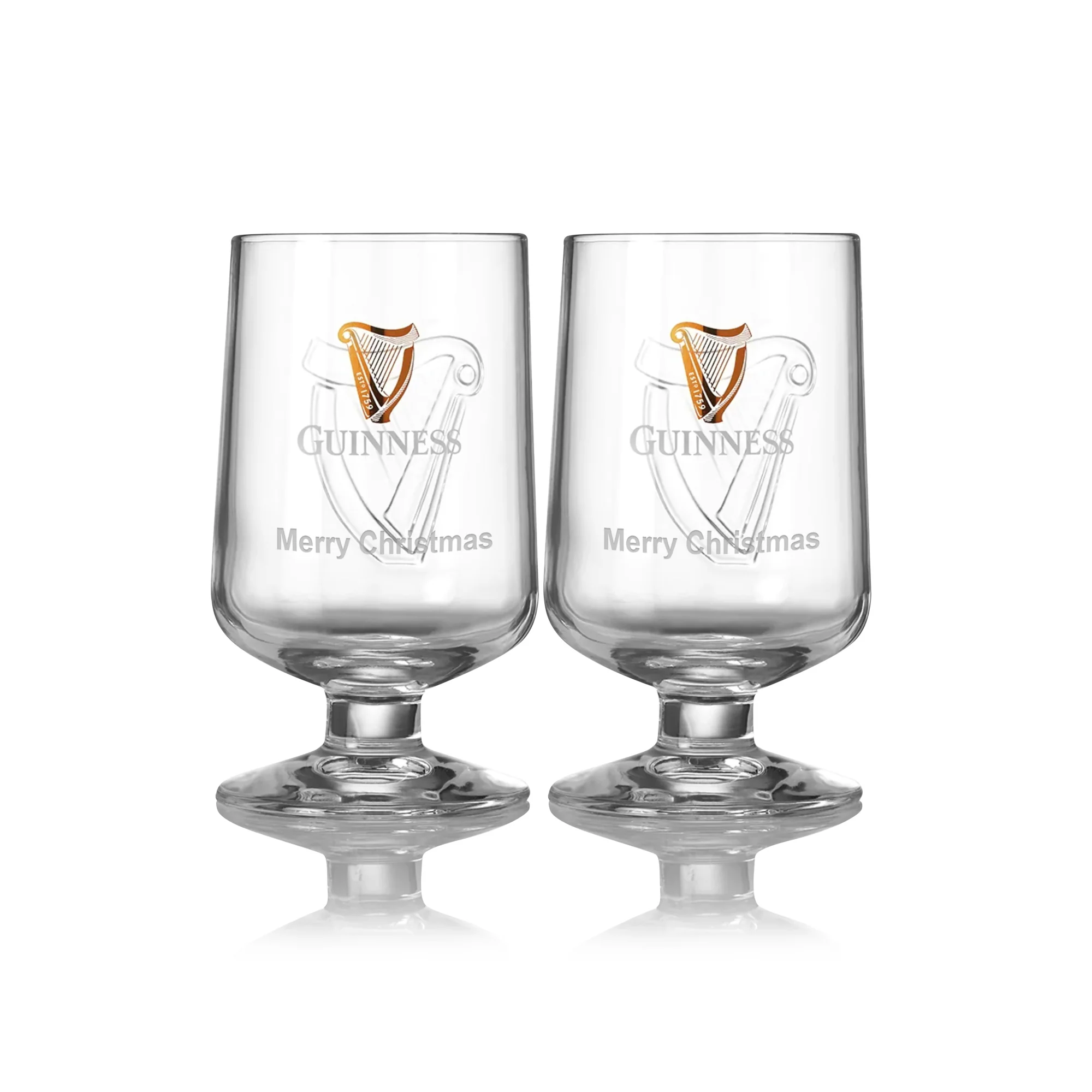 Guinness Embossed Stem Glass 2 Pack - Image 6