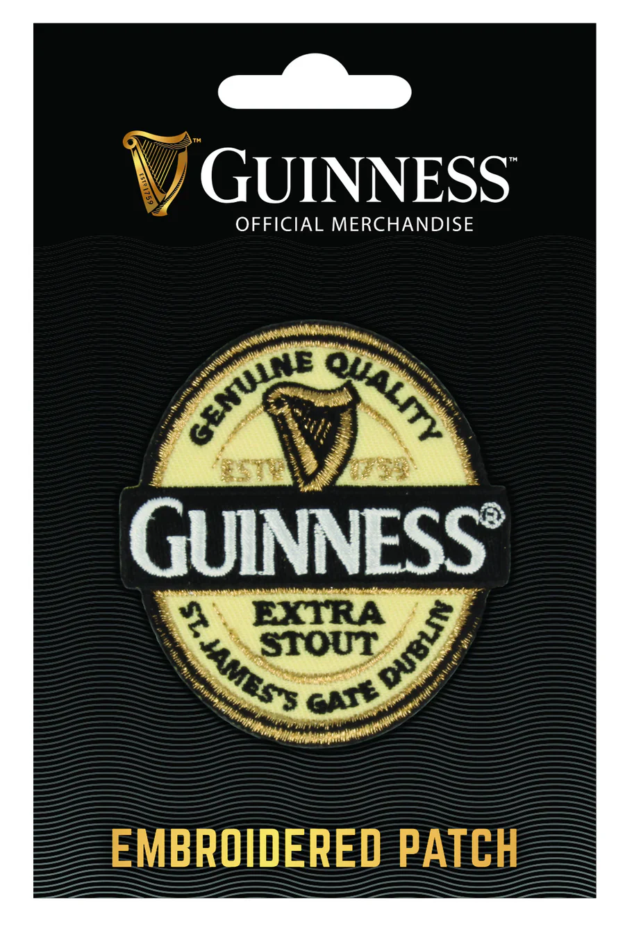 Guinness Embroidered Patch - Label