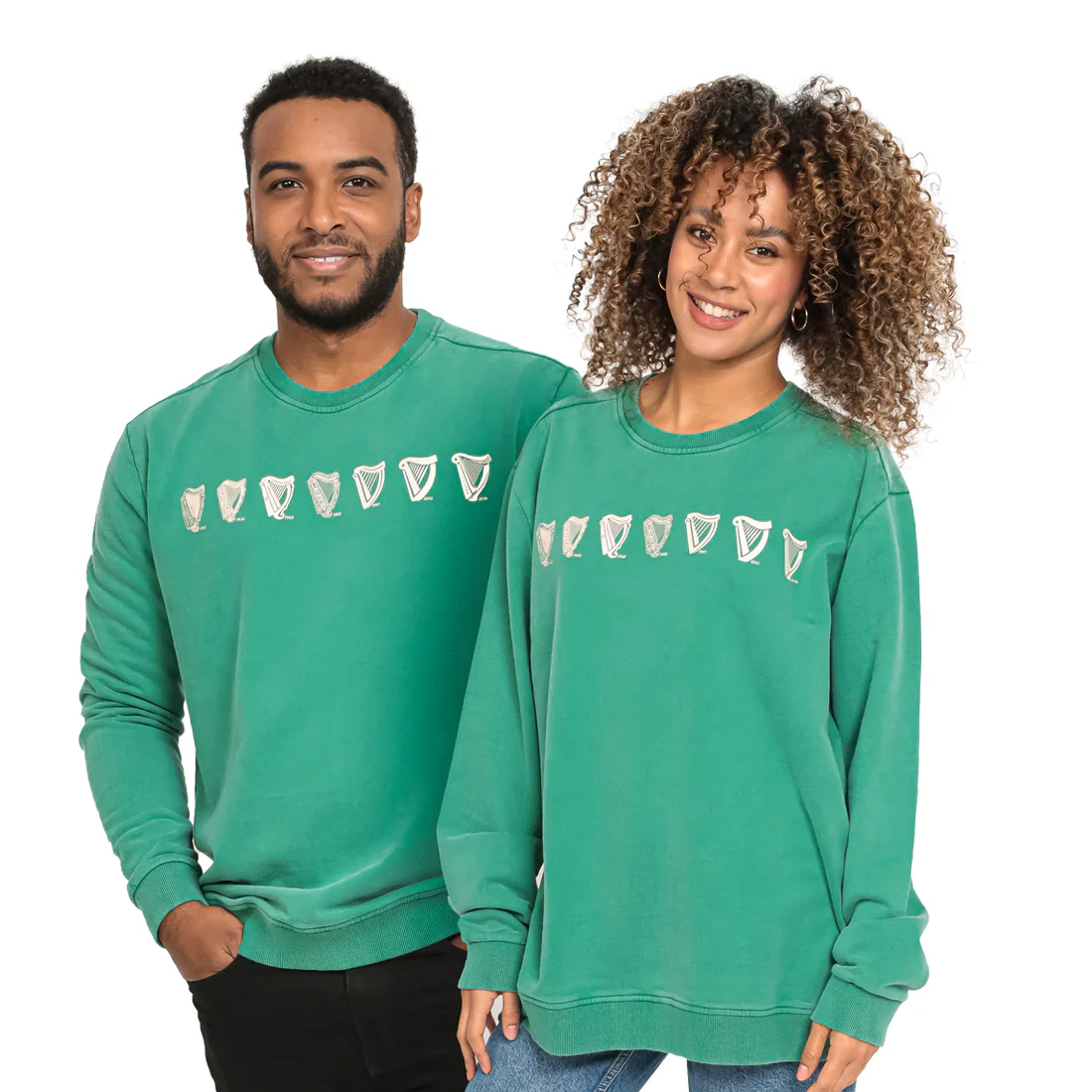 Guinness Evolution Harp Green Sweatshirt - Image 3