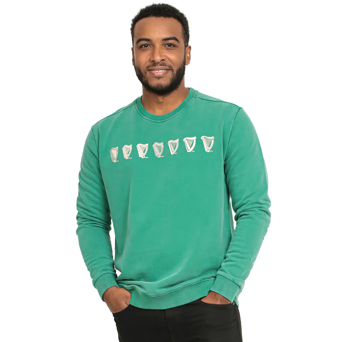 Guinness Evolution Harp Green Sweatshirt - Image 5