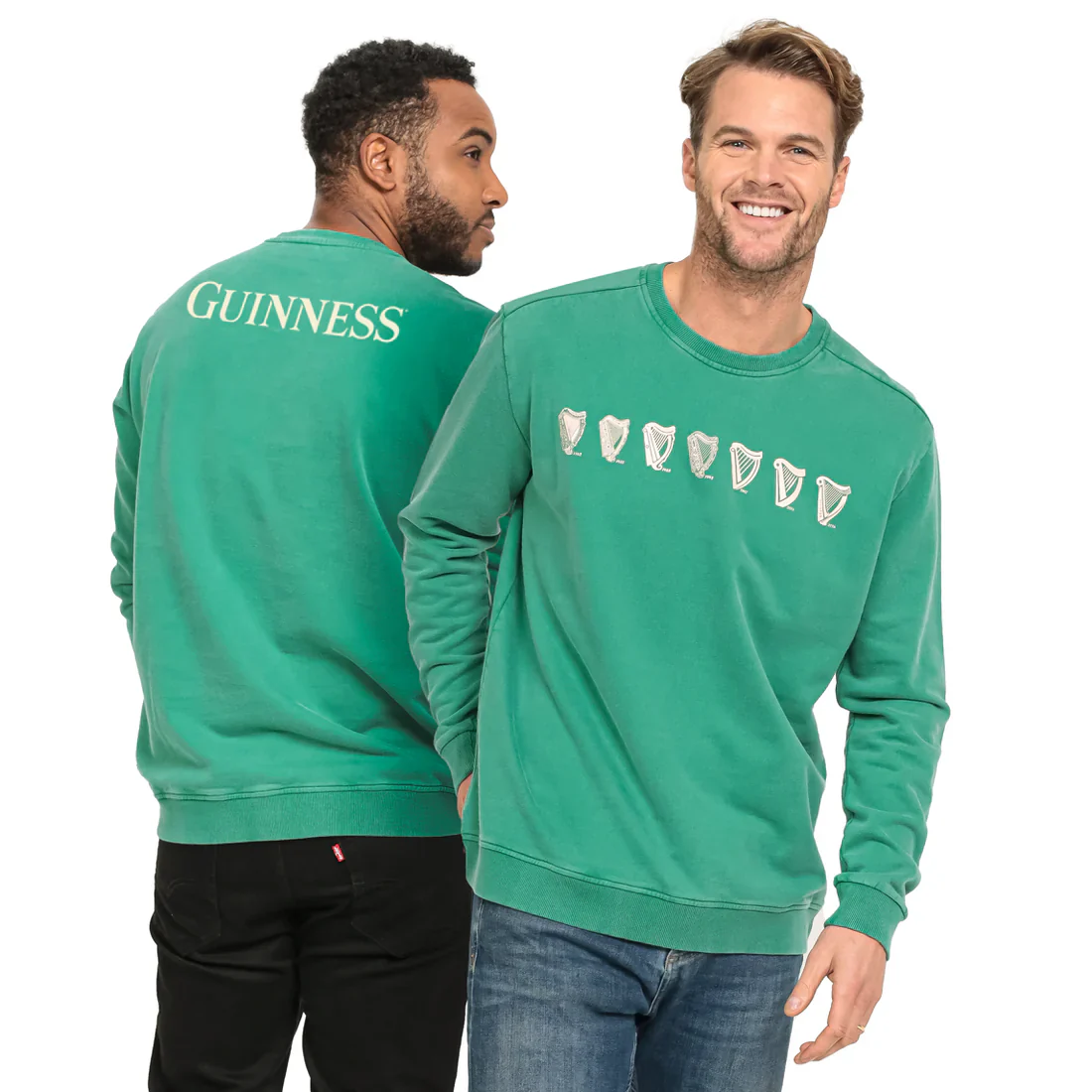 Guinness Evolution Harp Green Sweatshirt - Image 6
