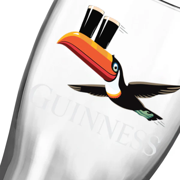 Guinness Gilroy Toucan & Tortoise Pint Glass Set - Image 3