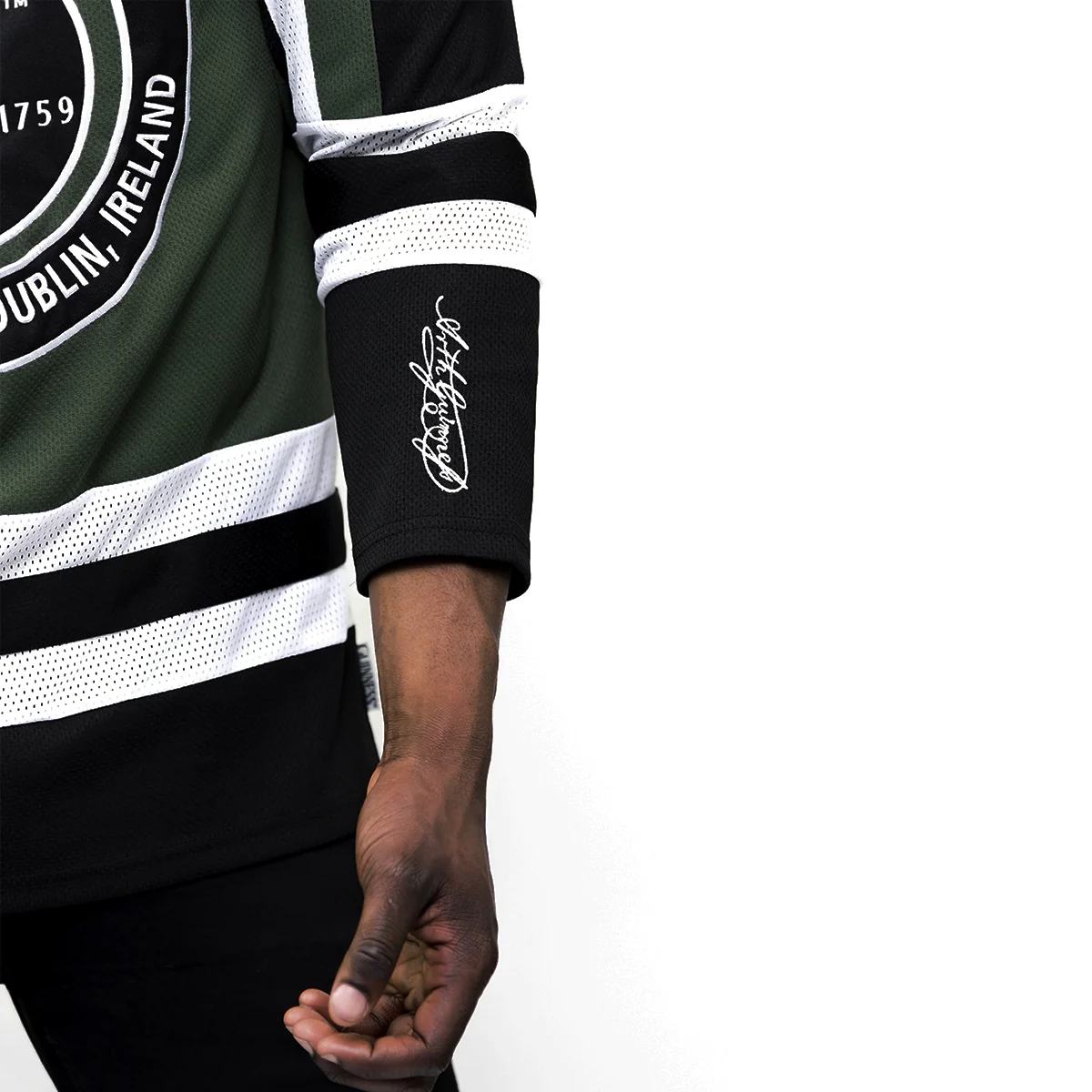 Green & White Hockey Jersey - Image 7