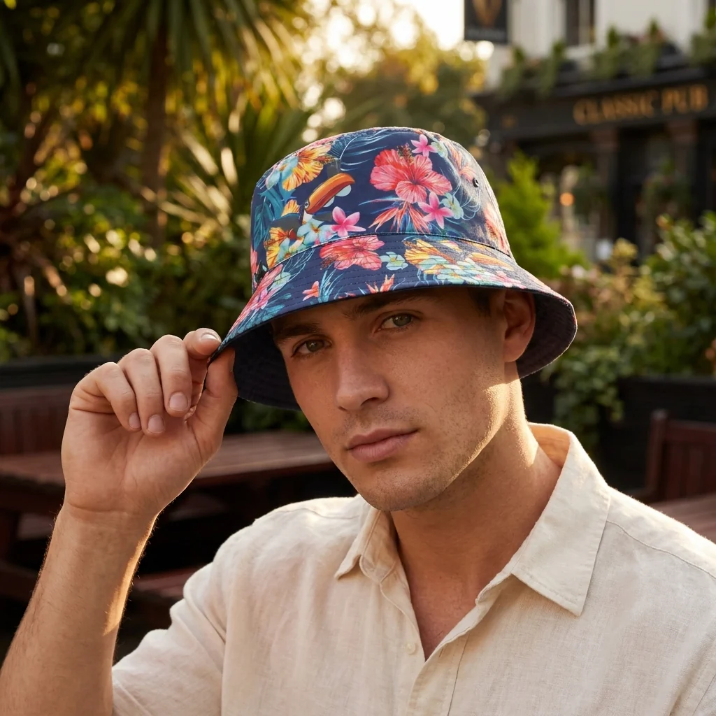 Guinness Hawaiian Reversible Bucket Hat - Image 3