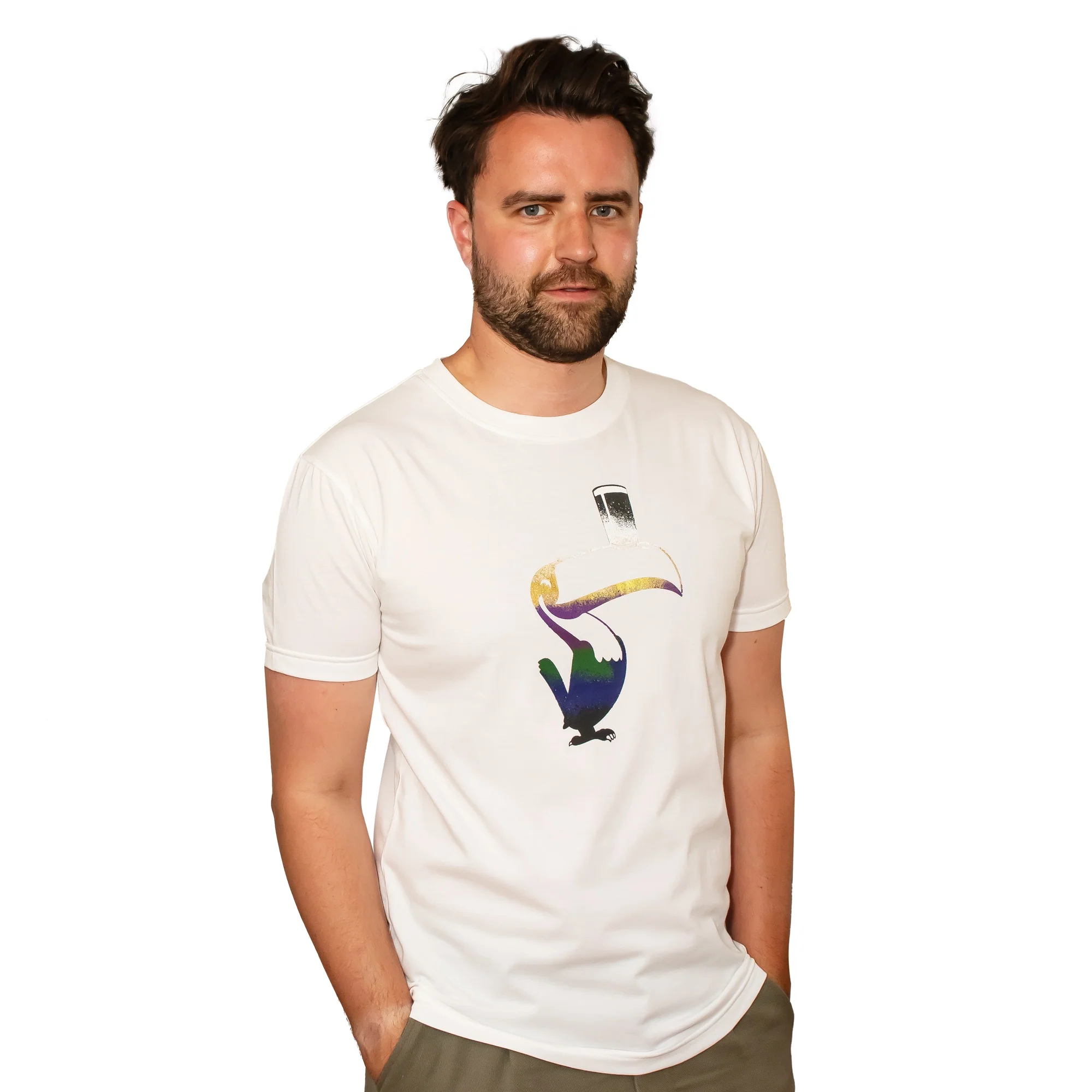 Guinness Liquid Toucan Tee - White - Image 3