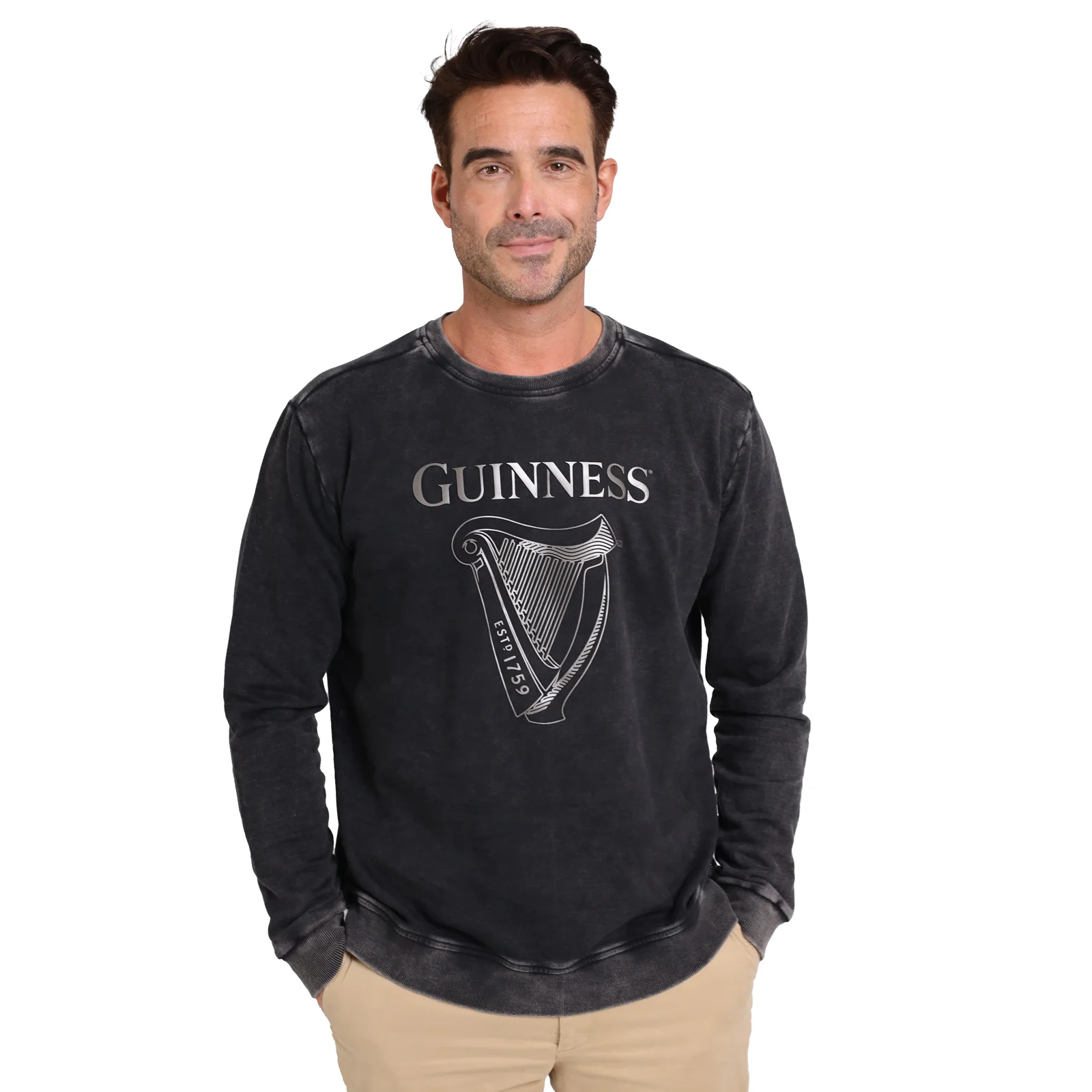 Guinness Embossed Print Trademark Sweater