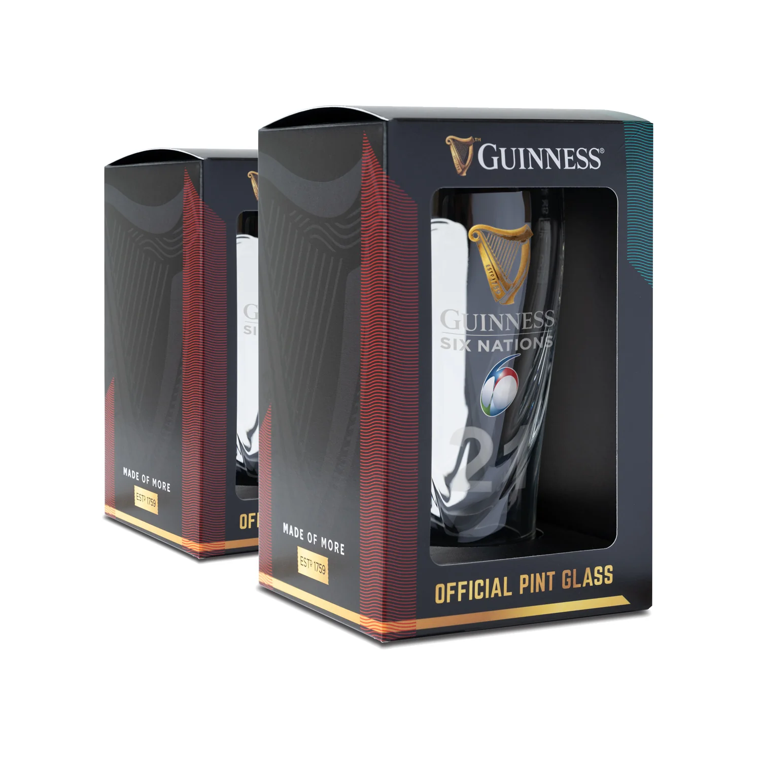 Guinness Six Nations Pint Glass - 2 Pack - Image 9