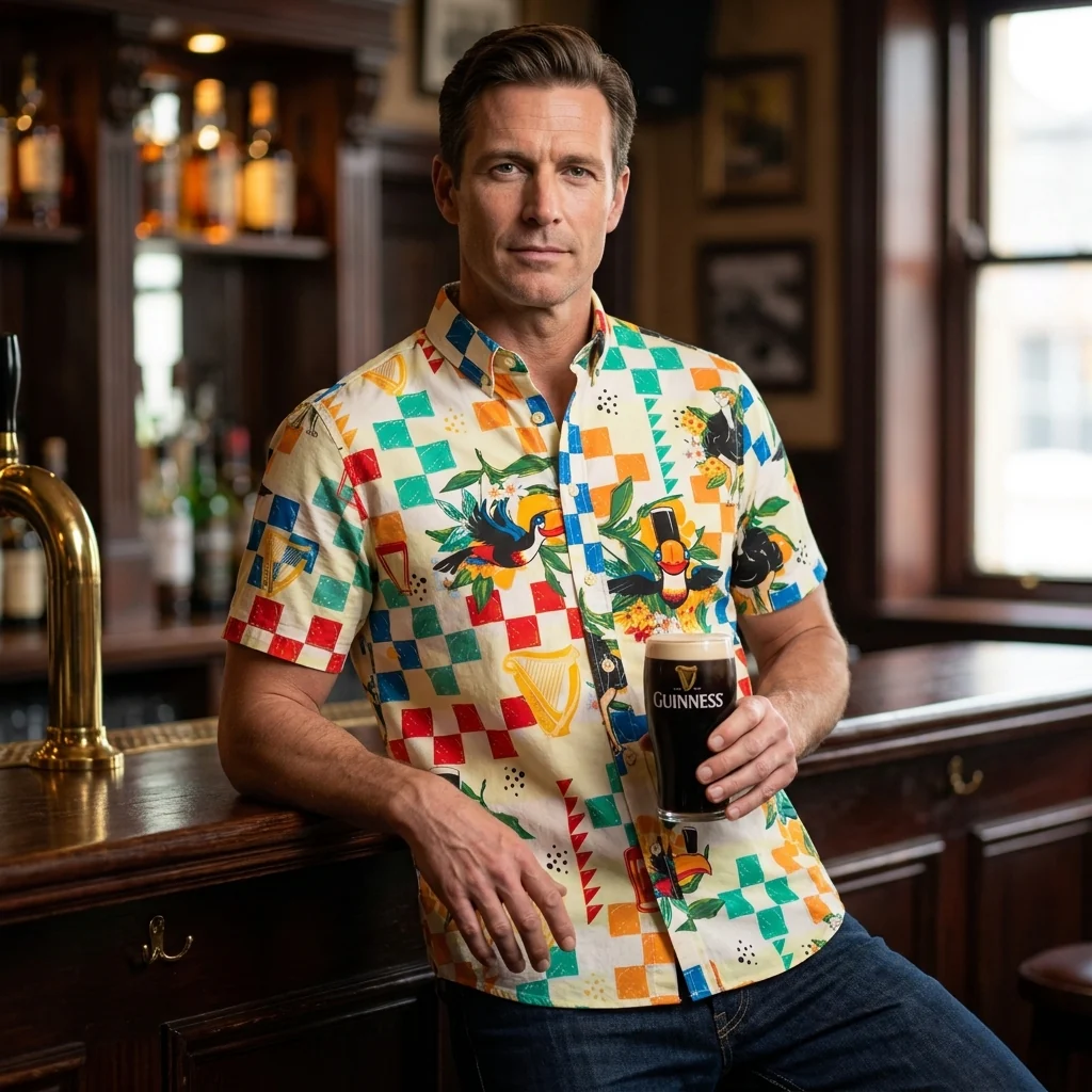 Guinness Toucan Beach Shirt - Image 3