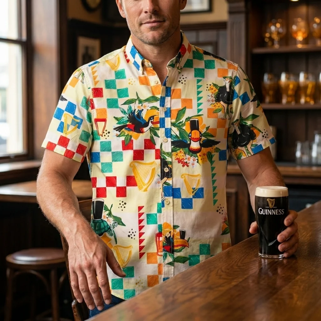 Guinness Toucan Beach Shirt - Image 9