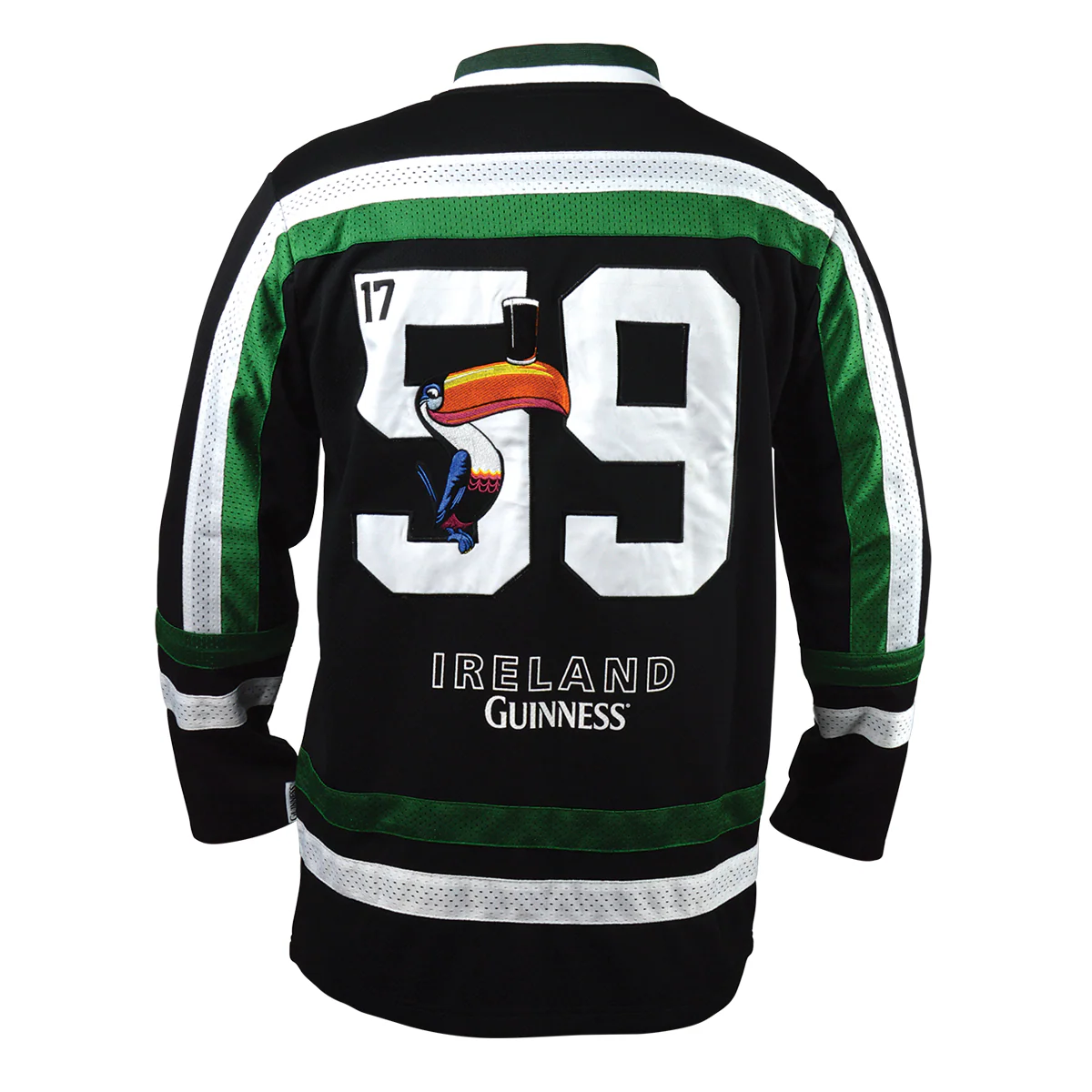 Guinness Toucan Hockey Jersey Black and Green - Image 3