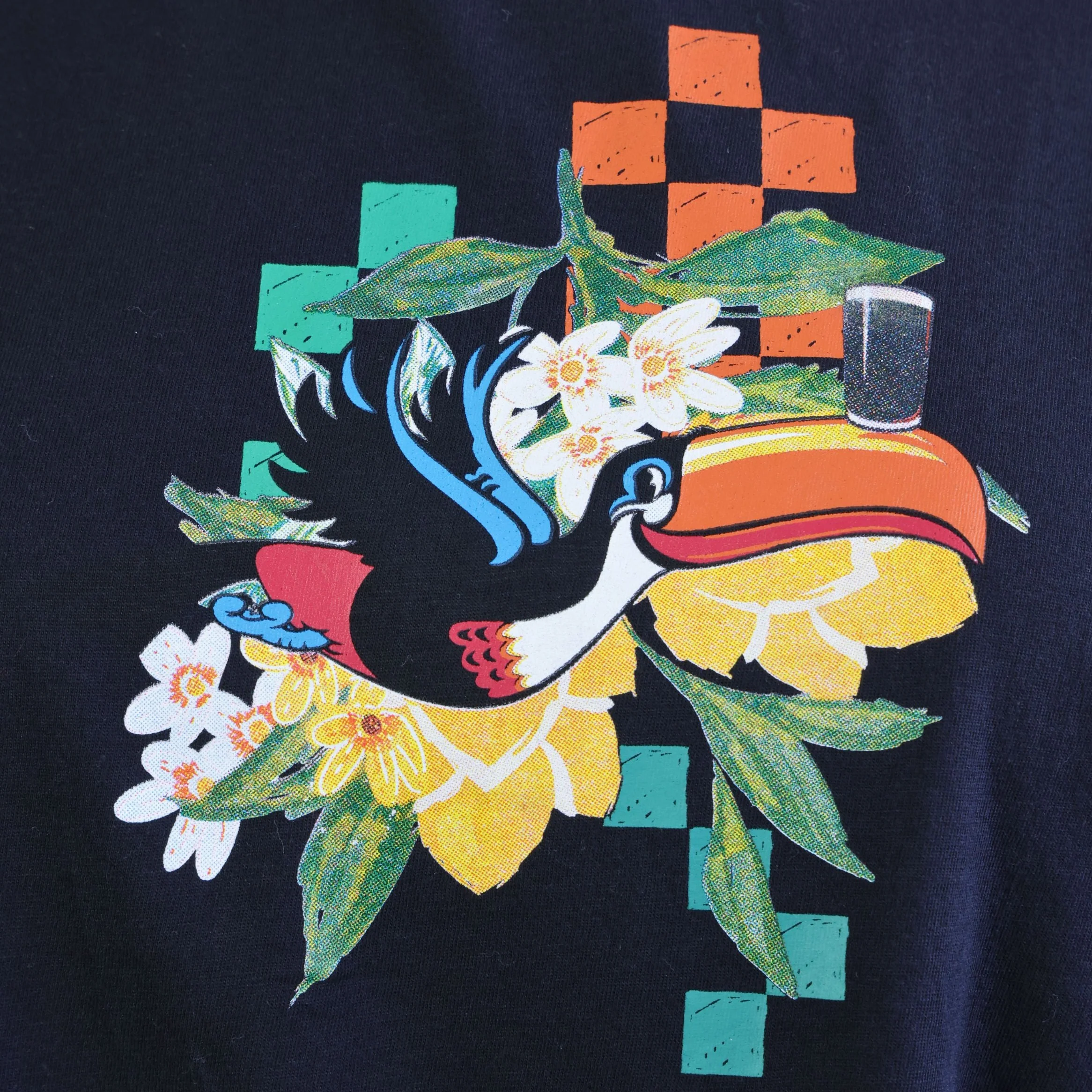 Guinness Toucan Ruched Ladies Black Tee - Image 7