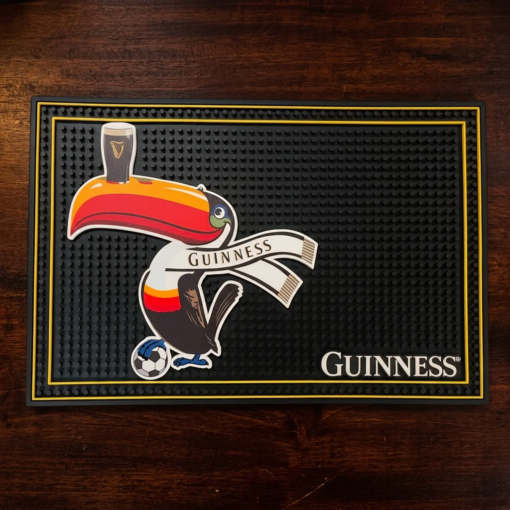 Guinness Toucan Soccer PVC Bar Mat - Image 3