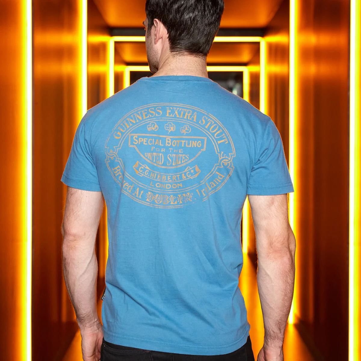 Blue Guinness Harp Premium Tee - Image 8
