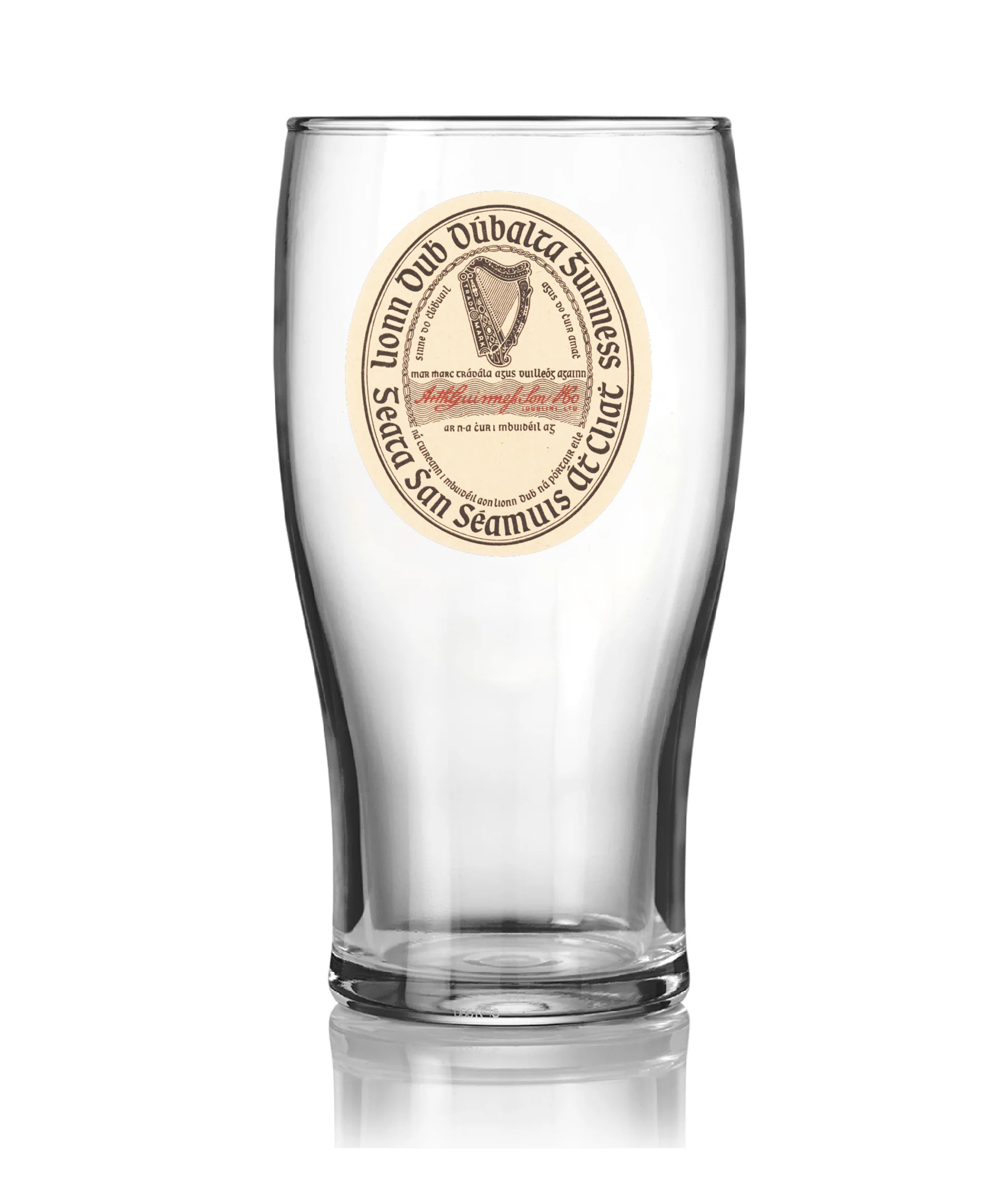Guinness Vintage Label Pint Glass - 2 Pack - Image 3