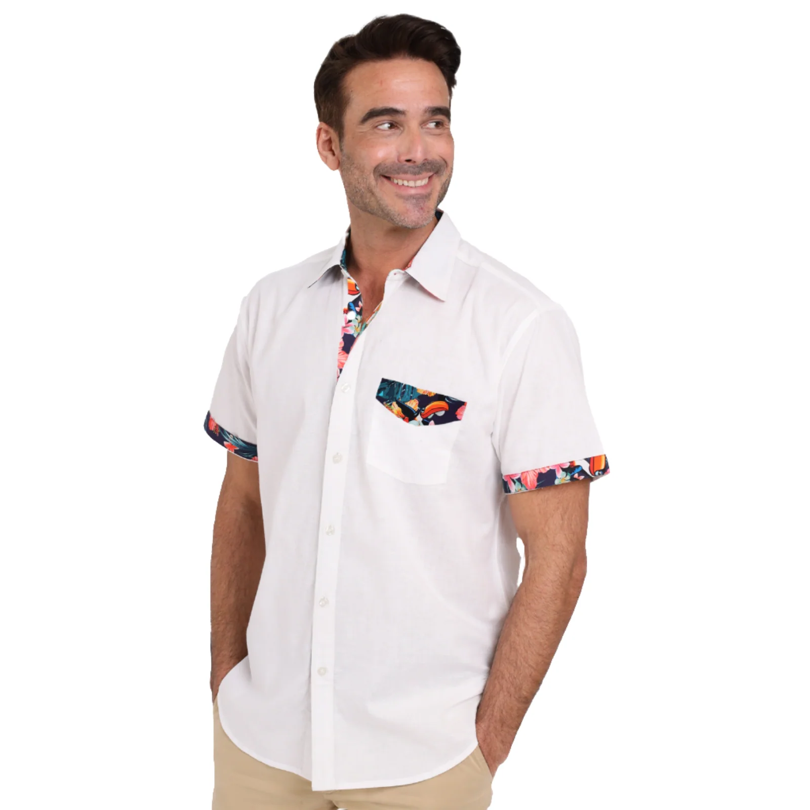 Guinness White Linen Summer Shirt - Image 5
