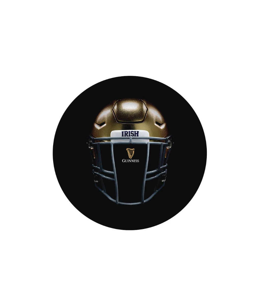 Notre Dame Helmet Swivel Bar Stool with Chrome Trim - Image 2