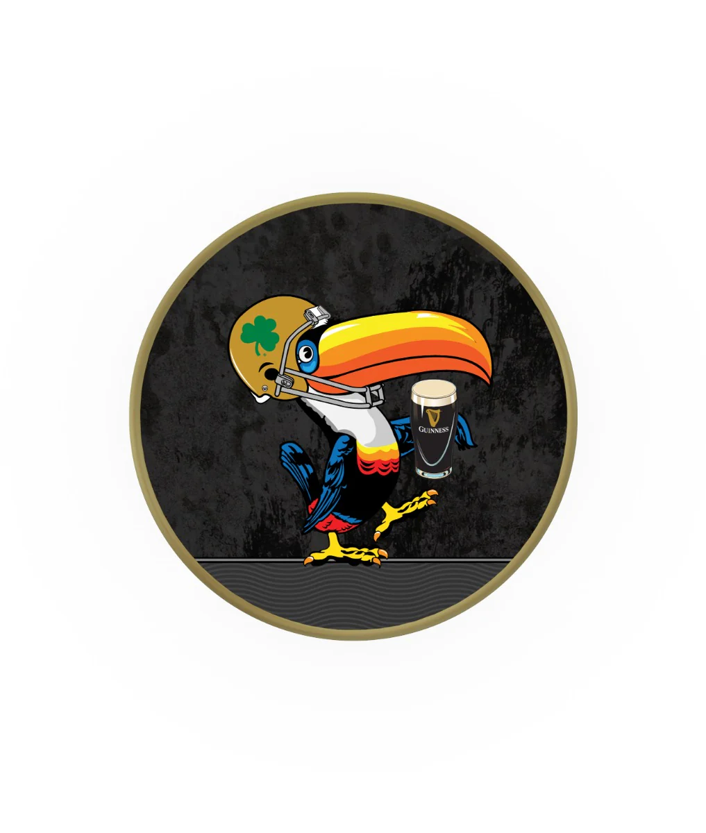 Notre Dame Toucan Swivel Bar Stool with Gold Trimming - Image 2