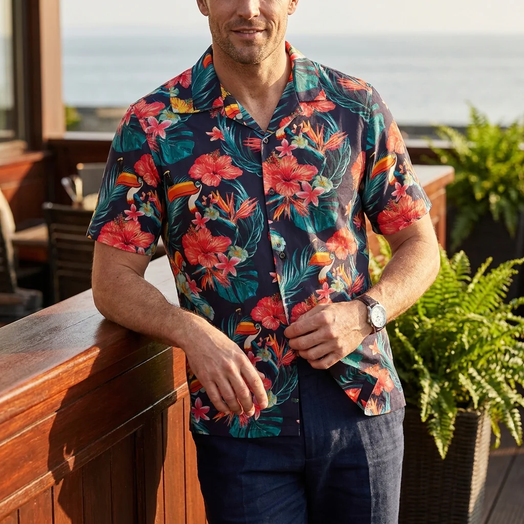 Guinness Toucan Hawaiian Shirt - Image 3